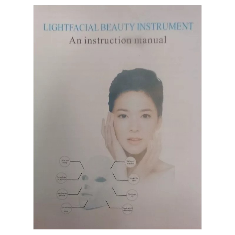 S-novox Mascarilla Led Para Tratamiento Facial, 7 Colores