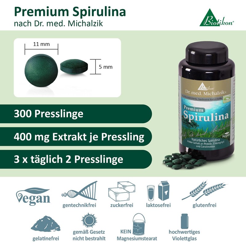 Premium Vegan Spirulina Pellets Made from Natural Teal Algae +