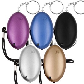 KOSIN Safe Sound Personal Alarm, 5 Pack 140DB Personal Security Alarm Keychain with LED Lights, Emergency Safety Alarm for Women, Men, Children, Elderly