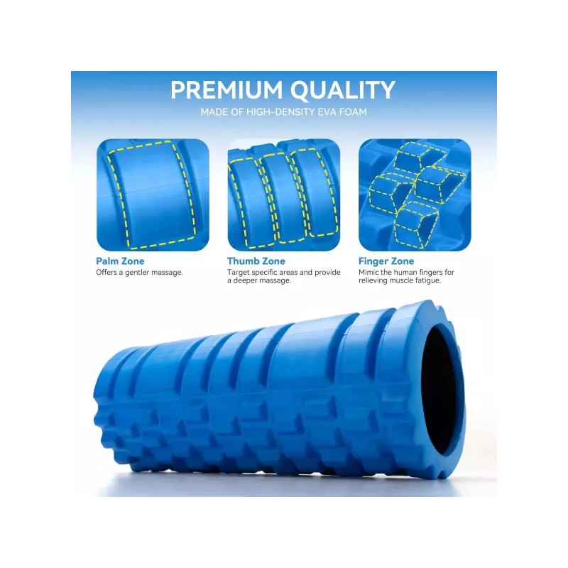 딥 티슈 마사지기용 폼 롤러 근육 마사지용 13인치 고밀도 운동