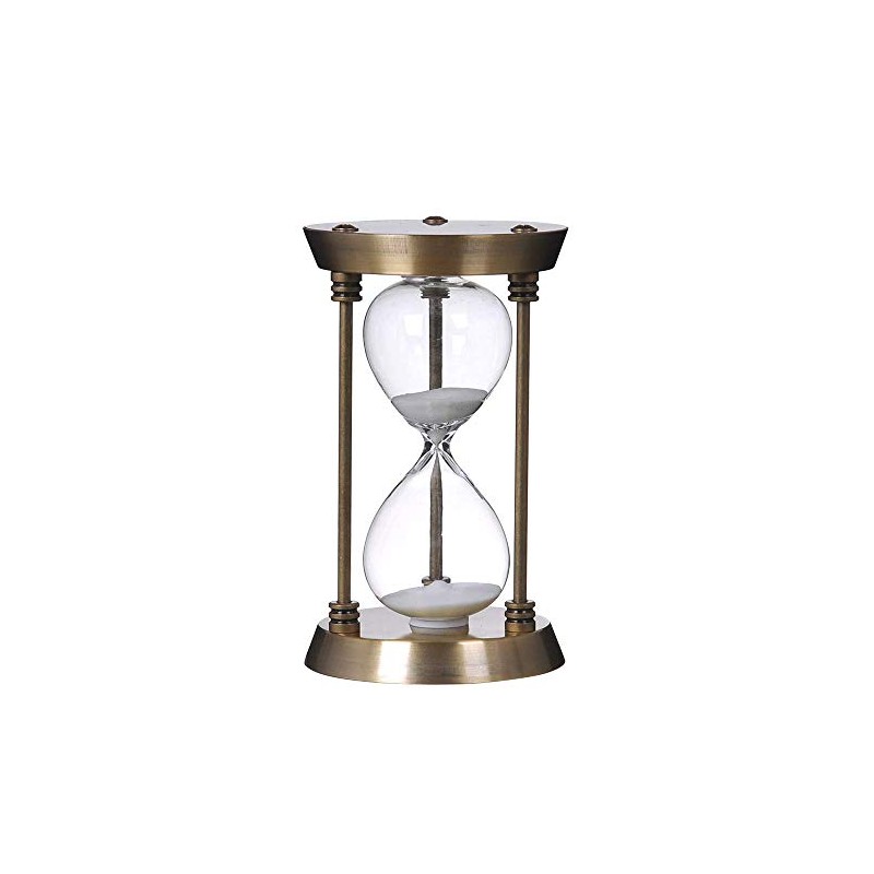 Bellaware 60 Minute Metal Hourglass Sand Timer, Decorative Large Size