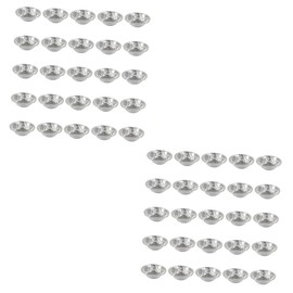 LABRIMP 200 Pcs Egg Tart Mold Pie Baking Dish with Lid Muffin Mold Tartlet Pan Dessert Baking Trays Aluminum Pans Pudding Baking Trays Baking Pan Foil Muffin Liners Silver Tin Foil