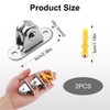 2 Pcs Metal Pulleys Block Steel Nickel Plated Adjustable Angle