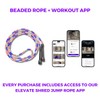 Elevate Rope Professional Beaded Skipping Rope - 3 m Adjustable,