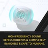 OWLTRA OW-5 Ultrasonic Rodent Repellers 4 Pack, Effectively Repel Rodents