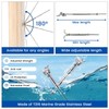 Muzata 20 Pairs 1/8" Cable Railing Hardware Kit Swage Toggle