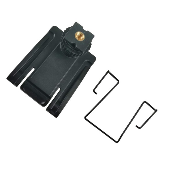 Hot Shoe Mount Adapter and Holder Belt Clip Compatible for