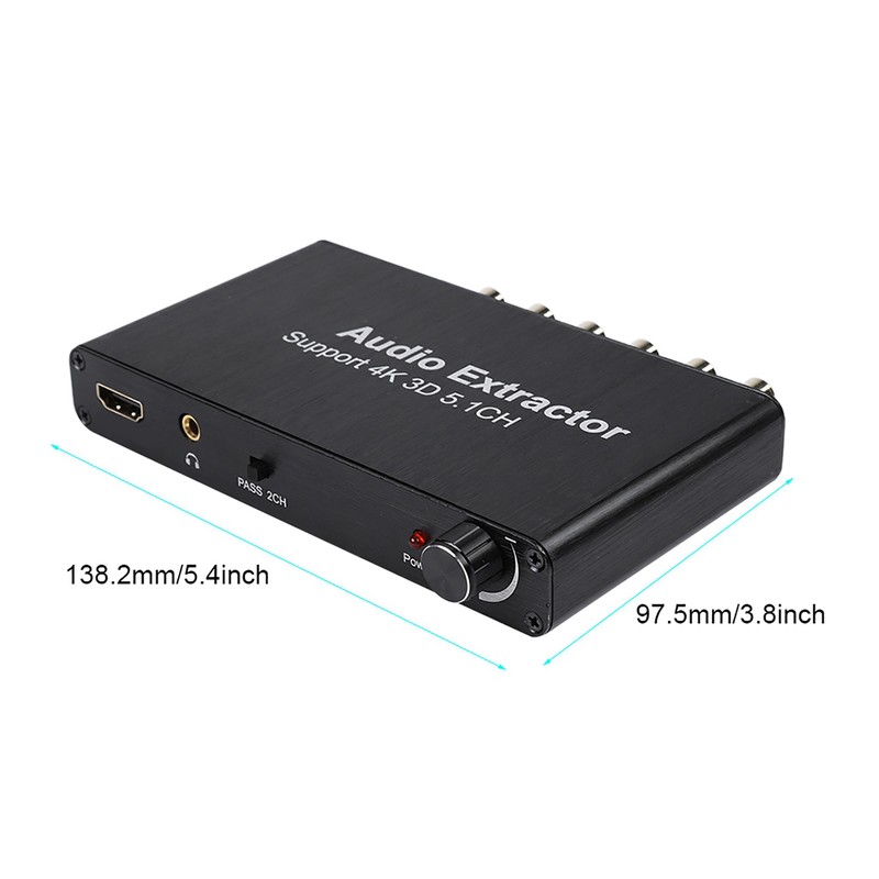 4K 3D HDMI 5.1 Channel HDMI Audio Extractor Converter