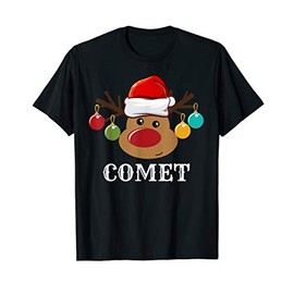 Santa Reindeer Comet Xmas Group Costume T-Shirt