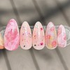 Spring Smell Handmade Nail Tips - Long Coffin / 봄내음