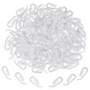 Anpro Pack of 120 Plastic Curtain Hooks White 2.8 x