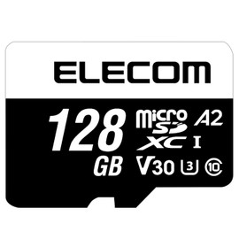 Elecom UHS-I U3 V30 MF-MS128GU13A2R MicroSDXC Card 128GB with Data Recovery Service Supports Video Speed Class