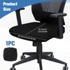 Black Office Chair Covers Elastic Removable Chair Cushion Protector Washable