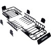 64in Rooftop Cargo Carrier Basket Motoring Roof Rack Top Mount