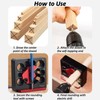 8 Pieces Dowel Maker Jig Kit with Carbide Inserts Imperial