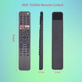 GHUST RMF-TX500U Voice Remote Control Replacement for Sony Smart TV XBR-43X800H XBR-49X800H XBR-49X950H XBR-S5X800H XBR-S5X900H XBR-55X950G XBR-65X800H XBR-65X900H XBR-65X950G XBR-65X950H XBR-75X800H