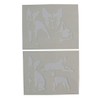Boston Terrier Dog Stencils - 2 Piece Set