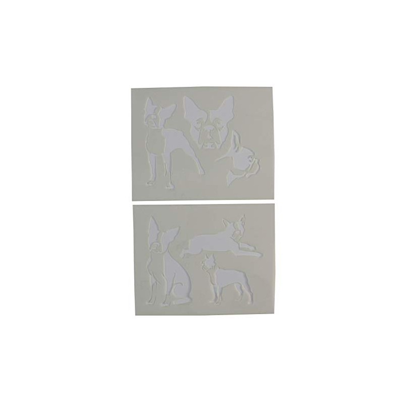 Boston Terrier Dog Stencils - 2 Piece Set