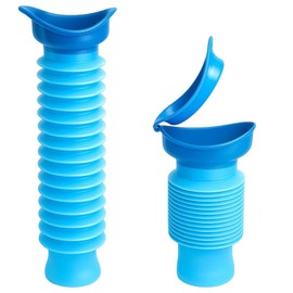 2Pcs Urinal Bottle, Portable Travel Urinal for Men, Collapsible Pee Bottle for Camping, Road Trips, Emergencies, Truck Drivers, Mobility Aid, She Wee, Urine Bottles Male