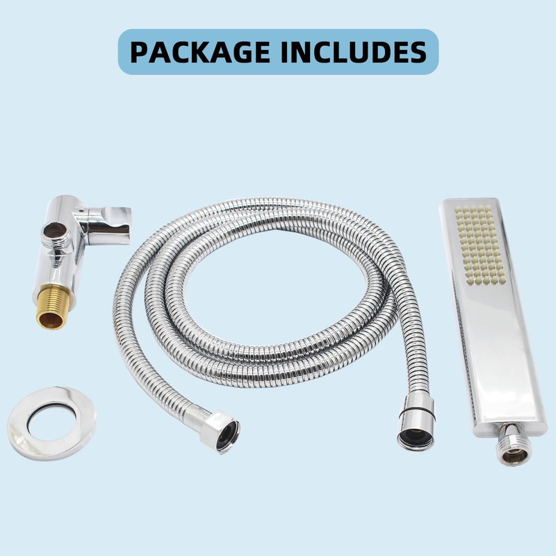 Backnets Solid Brass Handheld Shower Head Arc Design High Pressure