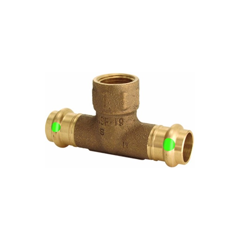 Viega 79585 ProPress Zero Lead Bronze Tee with Female 3/4-Inch
