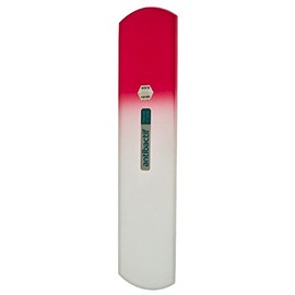 BLAZEK Antibacterial Glass File for Heels, 6.3 inches (160 mm) (Pink Gradation)