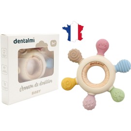 Beißring Baby, Zahnungshilfe für Babys, Silikon Beißring, Beissring Baby kühlend, BPA-frei, Zahnungshilfe für Babys, Zahnen Zubehör für Babys ab 3 Monaten