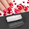 Puntas de uñas postizas, 504 piezas Puntas de uñas transparentes