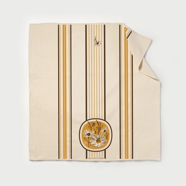 Wild Bee - Printed Floursack Furoshiki Towel