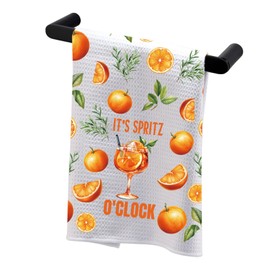 BDPWSS Aperol Spritz Lover Gift Aperol Spritz Fan Gift It's Spritz O'clock Aperol Spritz Kitchen Towel Cocktail Summer Gift (Spritz Clock TW)
