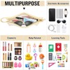 izuzta - Bolsa de maquillaje transparente para mujeres y niñas,