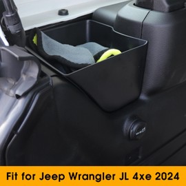 West-xingzhe for Jeep Wrangler Accessories, Wheel Well Storage,Rear Trunk Organizer for Jeep Wrangler JL 2/4 Door 4xe 2024,Left & Right Side(Black)