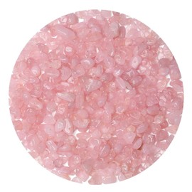 LAIDANLA Rose Quartz 400pcs Natural Chip Stone Beads 5-8mm Healing Crystal Irregular Gemstones Drilled DIY Loose Rocks Bead Crystal for Bracelet Earrings Necklace Jewelry Making Crafting