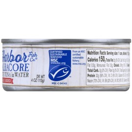 Blue Harbor Wild Albacore Tuna in Water with No Salt Added, 4.6 Ounce