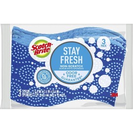 Scotch-Brite Scrub Dots Non-Scratch Scrub Sponge 3 Sponges Each lot of 6