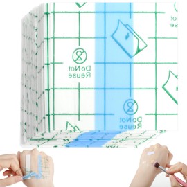 YBEATY 100 Pieces Makeup Hand Palette Single Use Makeup Mixing Palette Disposable Professional Foundation Mixing Tray Adhesive Artist Must Haves Waterproof Makeup Tape for Women Girl Cosmetic