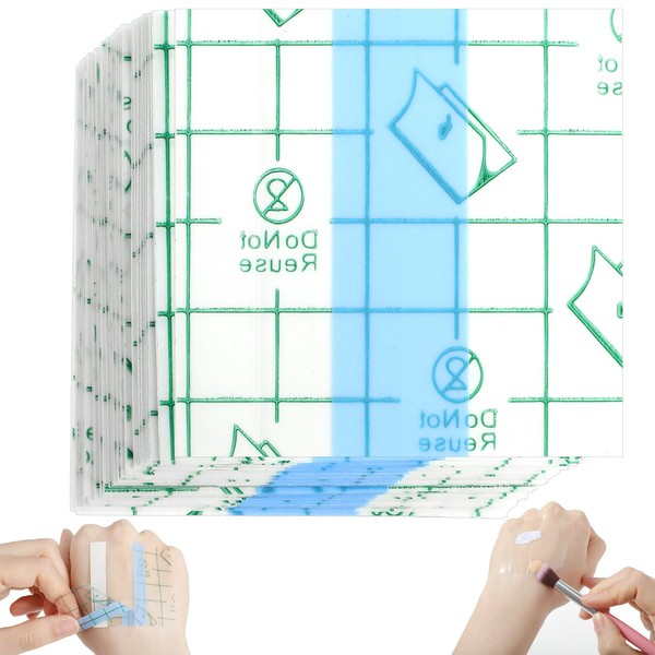 YBEATY 100 Pieces Makeup Hand Palette Single Use Makeup Mixing