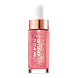 L'Oréal Paris Liquid Blush and Highlighter, Liquid Blush for a Fresh Complexion, Glow Mon Amour Highlighting Drops, 04 Melon Dollar Baby, 1 x 15 ml