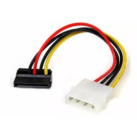 StarTech SATAPOWADPL 6in 4 Pin Molex to Left Angle SATA Pwr Cbl Adptr ( NEW )
