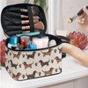 Jolamirel Travel Makeup Bag Essentials Bag for Women, Zebra Stripes