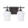 Osimir Oil Rubbed Bronze Bathroom Light Fixture, 2 Lights Bathroom