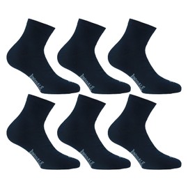 Lonsdale Quarter 6 Pairs of Excellent Cotton Quality Socks, blue