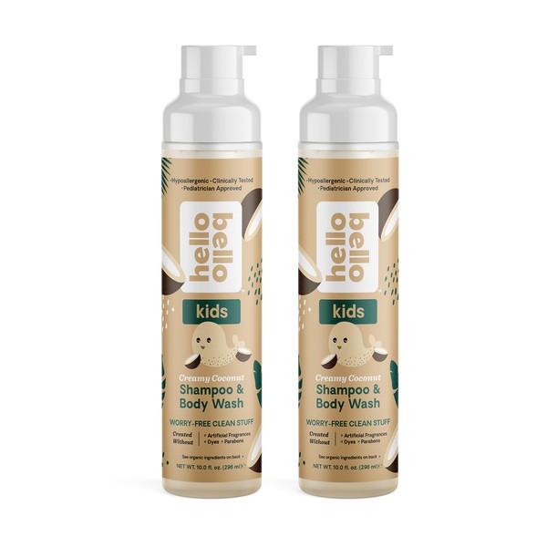 Hello Bello Premium Conditioner I Ultra Mild, Moisturizing and Plant Based Conditioner for Babies and Kids I Watermelon Scent I 20 FL Oz (2 Packs of 10oz)