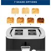 GE 2 Slice Black Stainless Steel Toaster, Extra Wide Slots