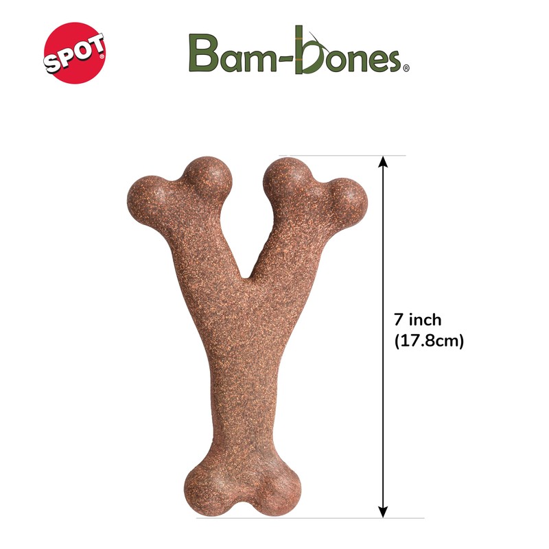 SPOT Bam-Bones Wishbone - Made with Strong Bamboo Fiber, Durable