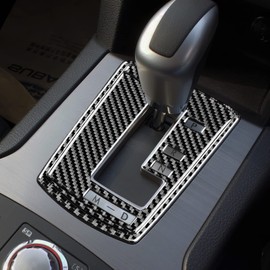 AIRSPEED Accessories for Subaru Legacy Outback 2010-2014 Real Carbon Fiber Car Gear Shift Knob Panel Trim Cover Fashion Decal Subaru Legacy Outback Interior Parts Interior Panel (Black)