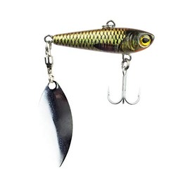 FISHN REALSPINNY spinner bait, jig, weight: 20g, size: 5cm, spinner blade: 3,8cm, artificial bait, for spin fishing for predatory fish such as pike, perch, trout, pike-perch (015 Stint)