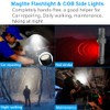 Vnina USB Rechargeable Flashlight, LED Magnetic Flashlights Super Bright Tactical