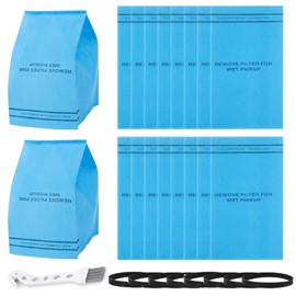 LBLVBNEWD 18 Pack Wet Dry Vac Filter Bags Fit for Stinger 2.5 to 5 Gallon Wet Dry Vacuum WS0255VA,WORKSHOP WS01025F,Craftsman 9-38737,MultiFit VF2000,Select Husky Bucket Head Shop Vacuums