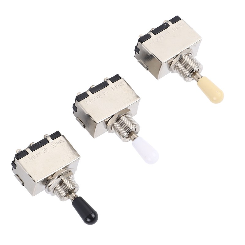 3Pcs Electric Guitar Toggle Switch 3 Way Voice Changeover Shifter